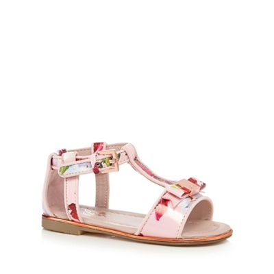 Girls' pink 'Exotic orchid' sandals